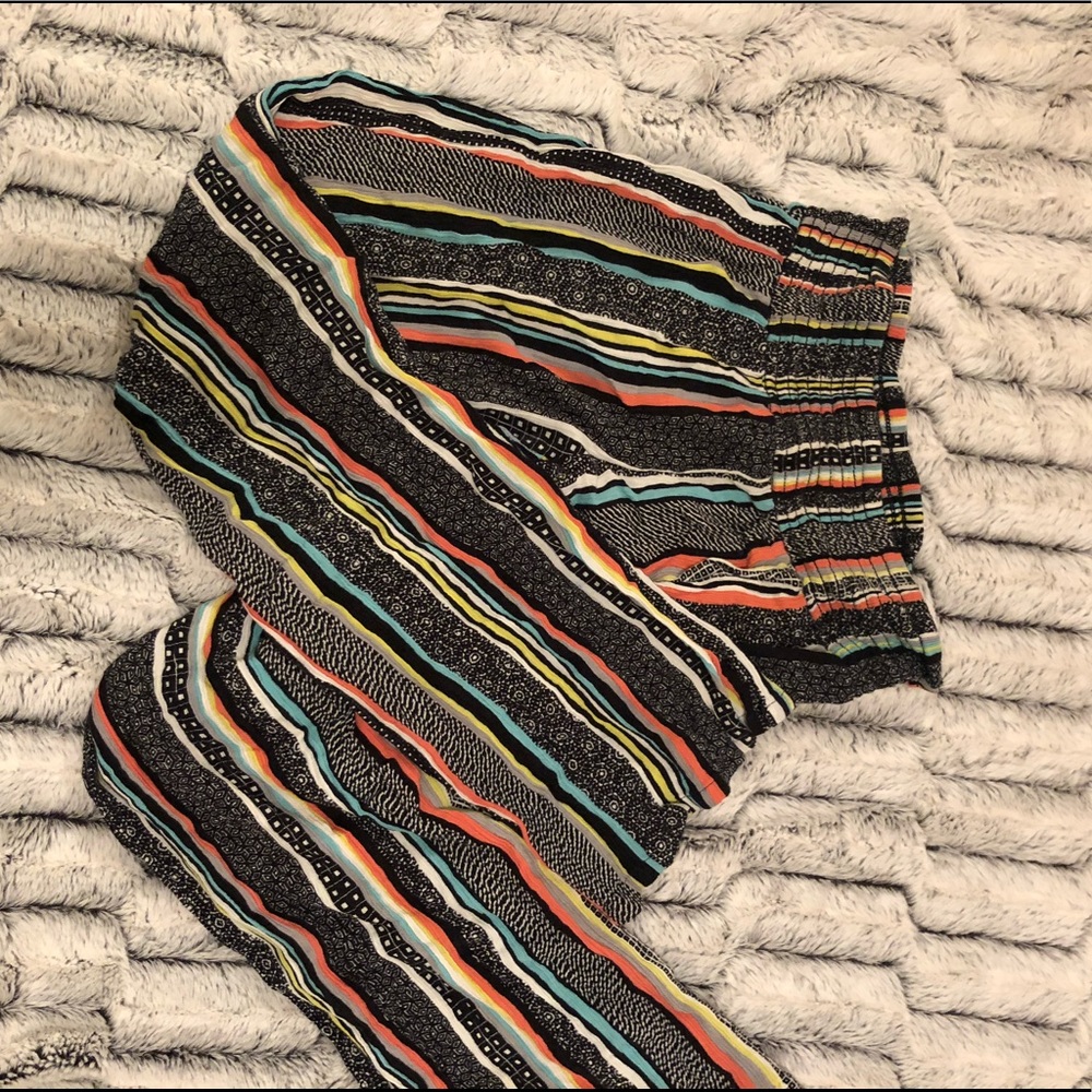 joe b stripe boho flair hippie pants